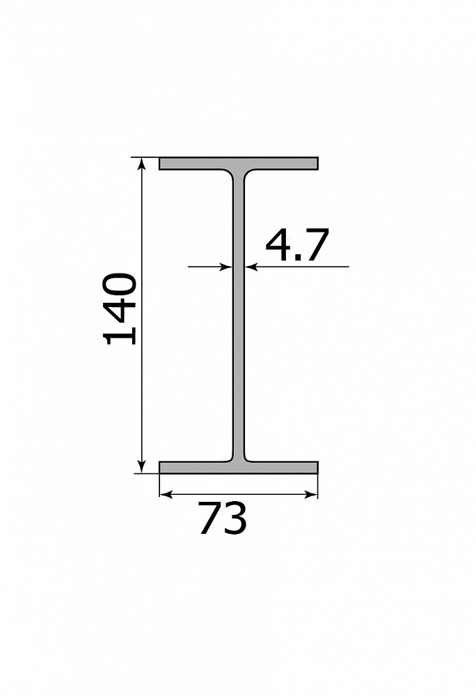Балка двутавровая 14Б2 12 м