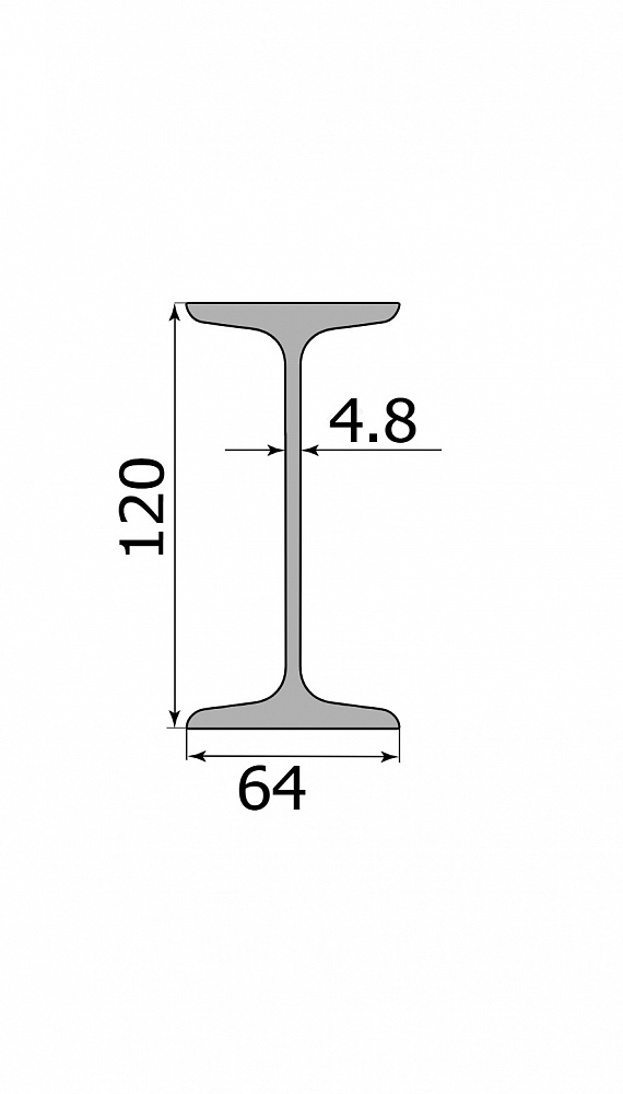 Балка двутавровая 12 L12